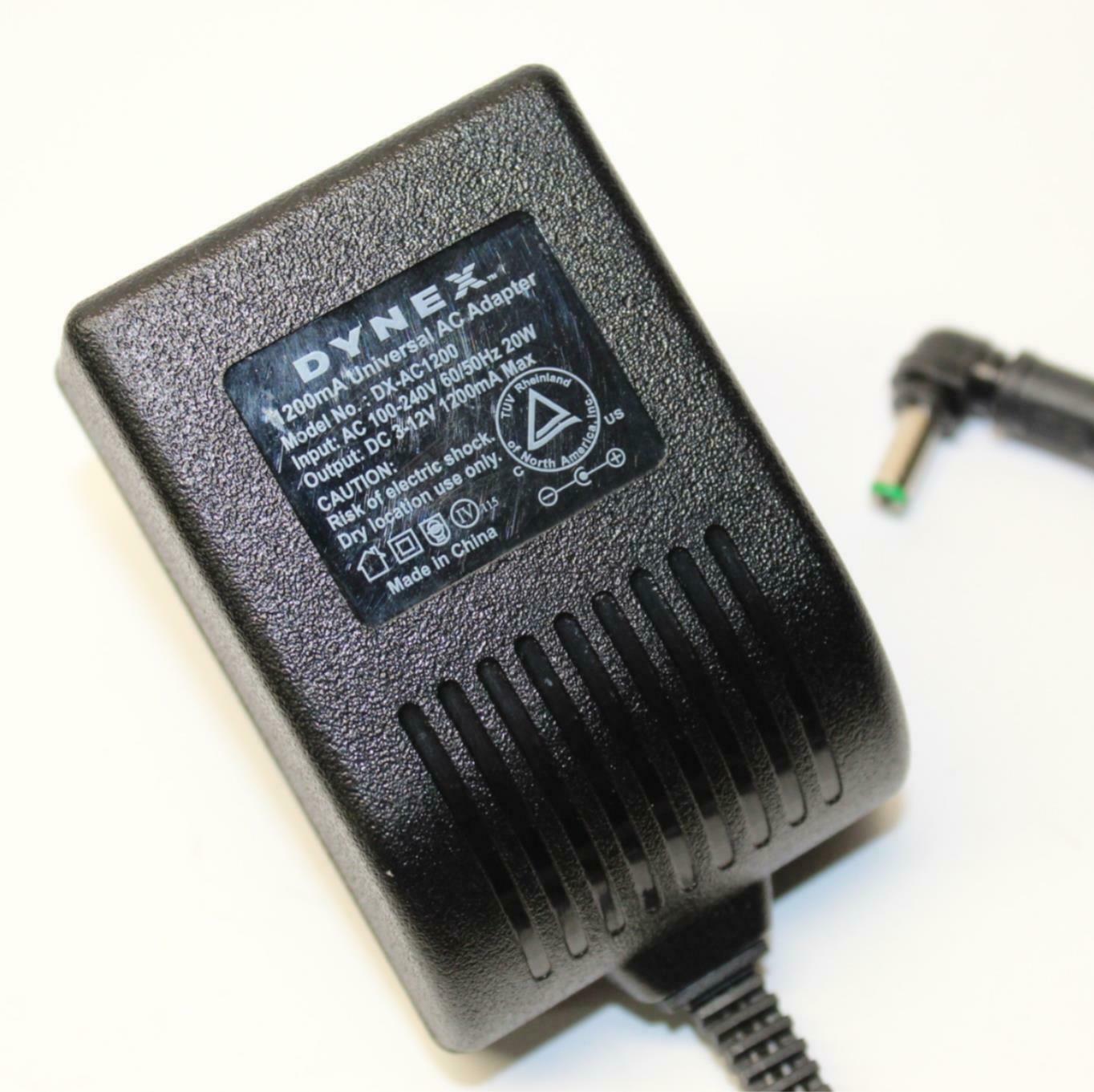 New 3V-12V 1200mA Dynex DX-AC1200 Power Supply Ac Adapter New 3V-12V 1200mA Dynex DX-AC1200 Power Supply Ac Adapter